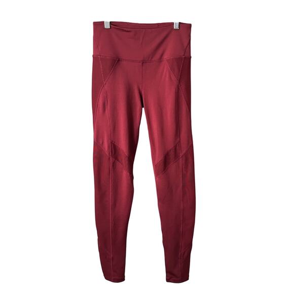 Free People Movement Wine Mesh Lira Leggings Small - Picture 1 of 6